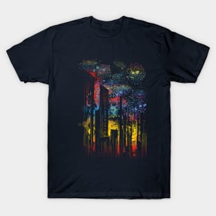 starry city lights T-Shirt